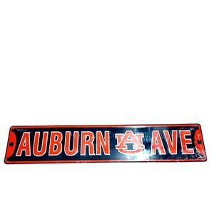 NCAA Auburn Ave Metal Street Sign 24" X 5" S Wall Tigers Art New UA